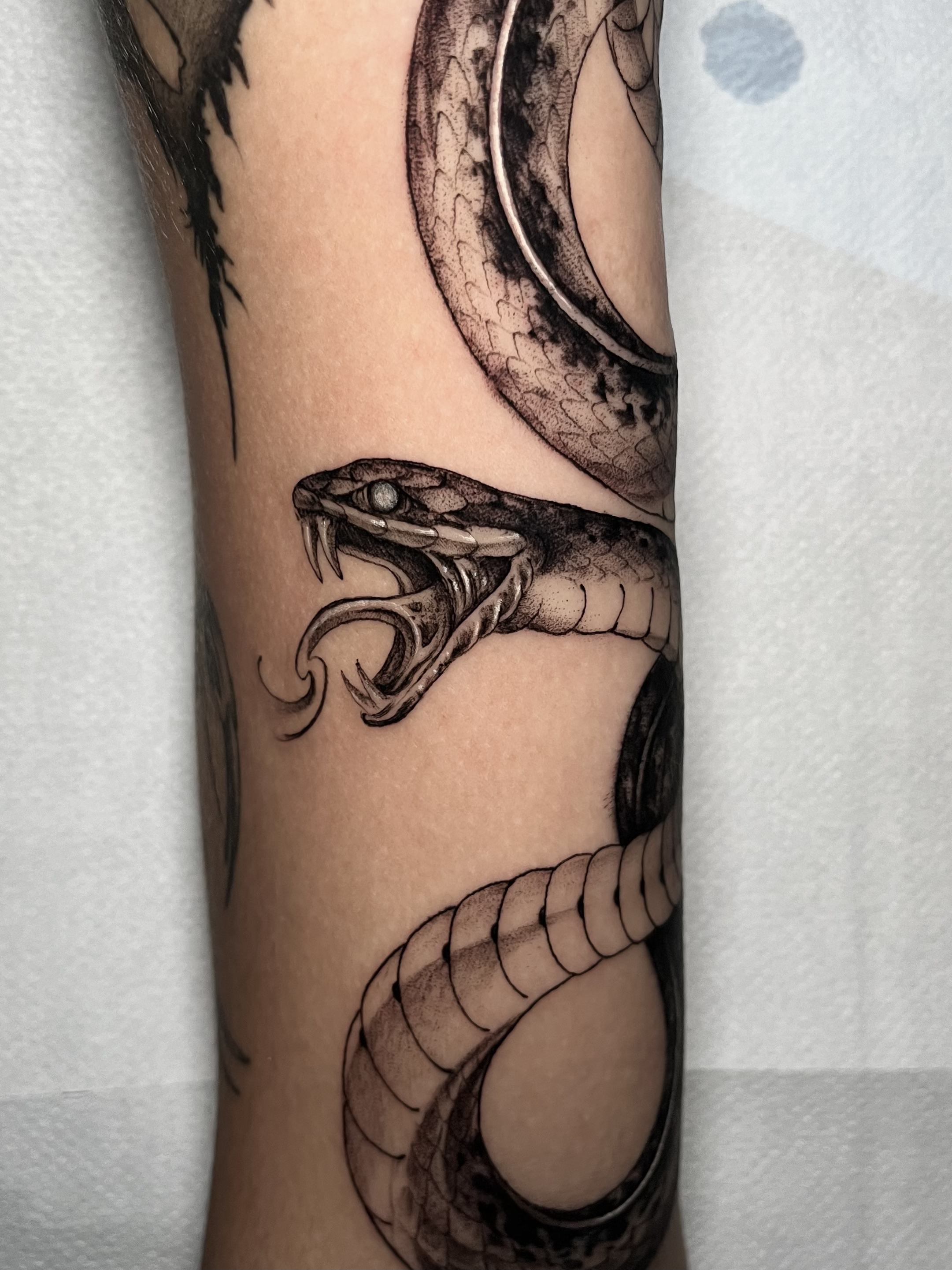 Tailor tattoo - Blackwork